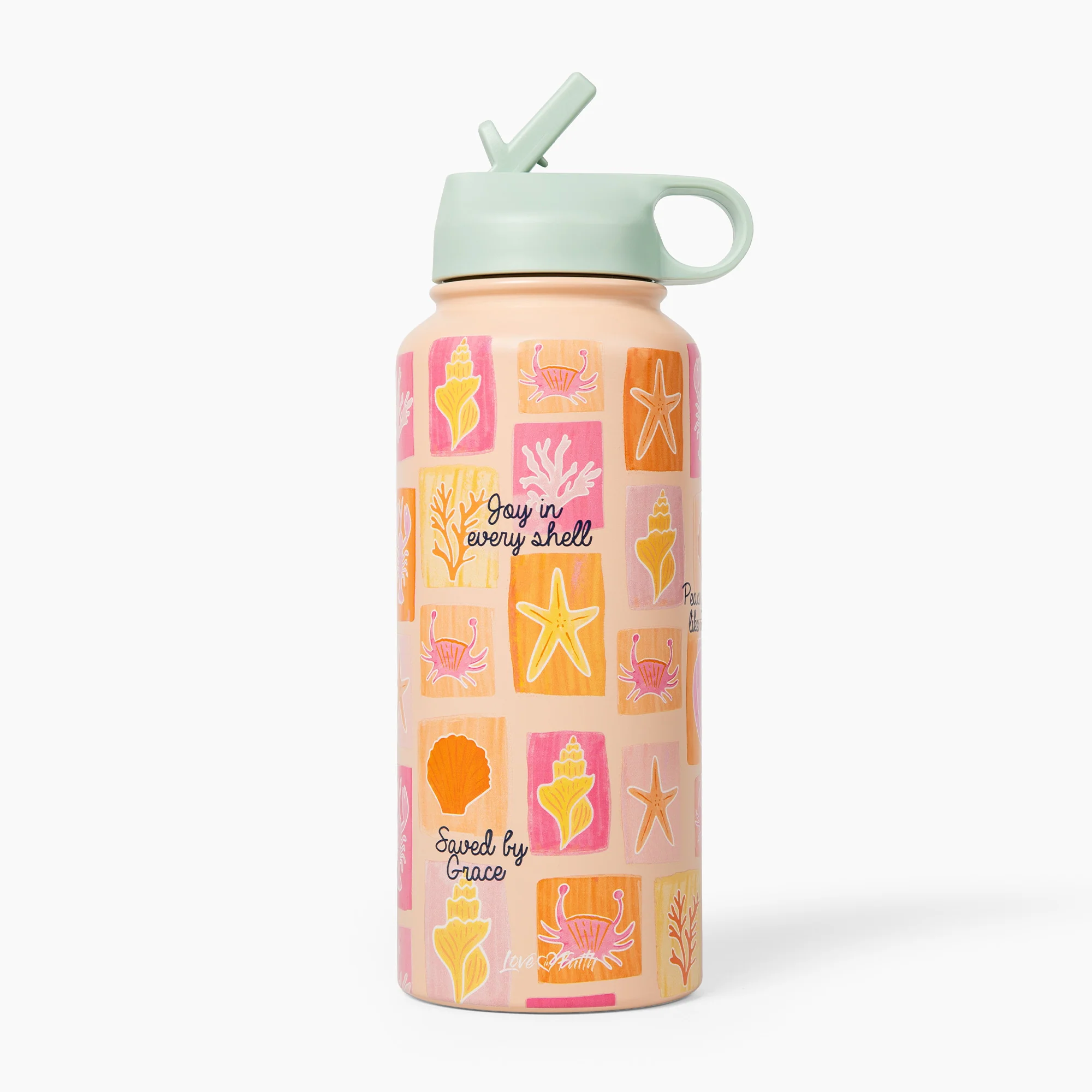 Sea Shells Stainless Steel 32 oz Bottle - Image 3