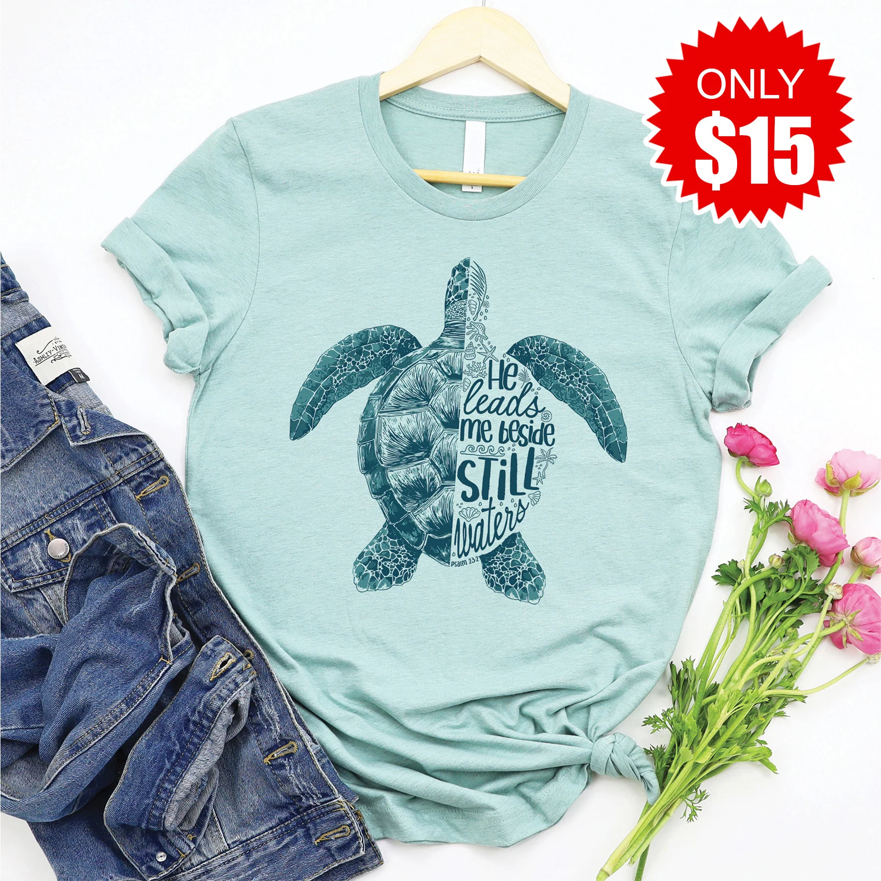 Still Waters Turtle Tee - 15