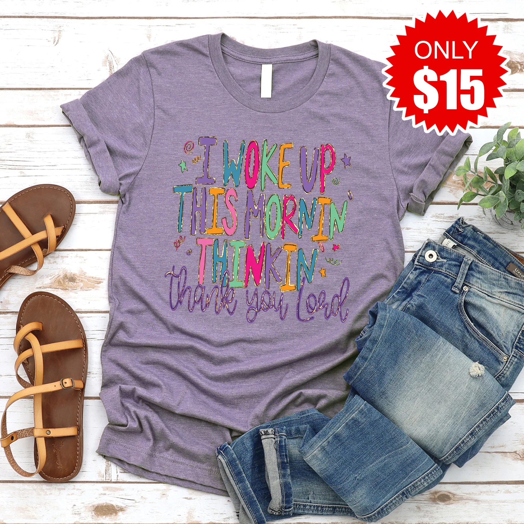Thank you Lord Tee - Heather Deep Purple - 15