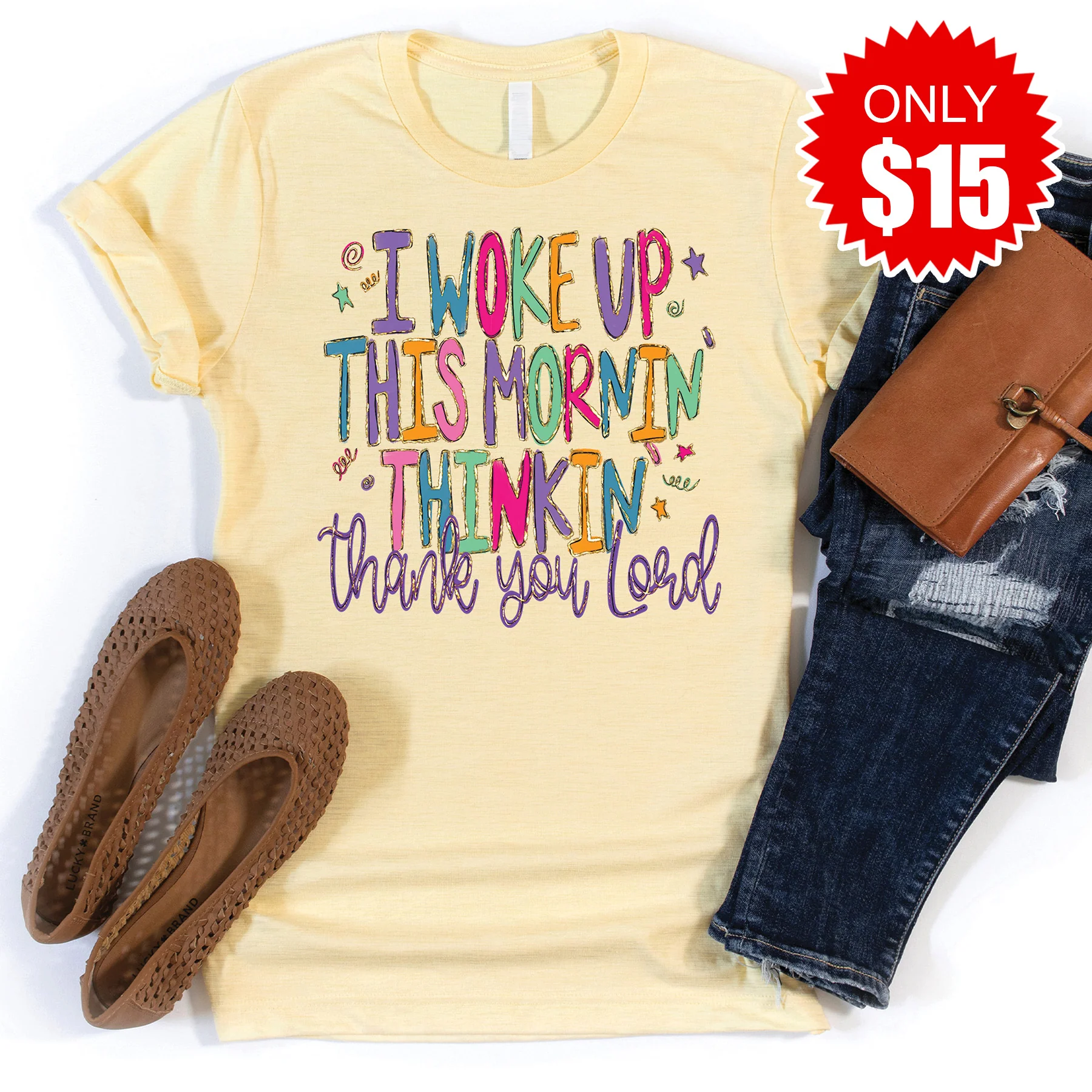 Thank you Lord Tee - Heather French Vanilla - 15