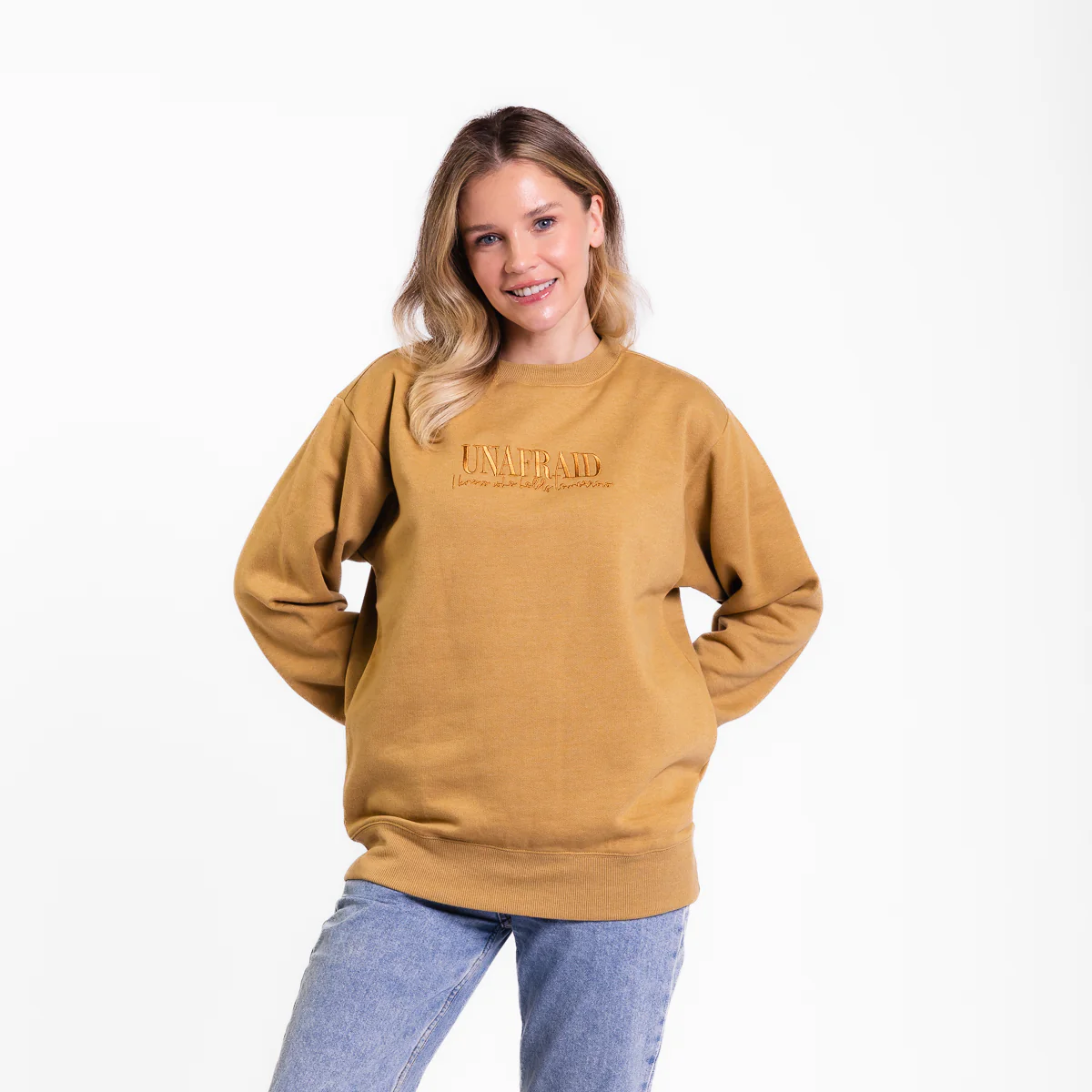 Unafraid Embroidered Crewneck Sweatshirt - Image 2