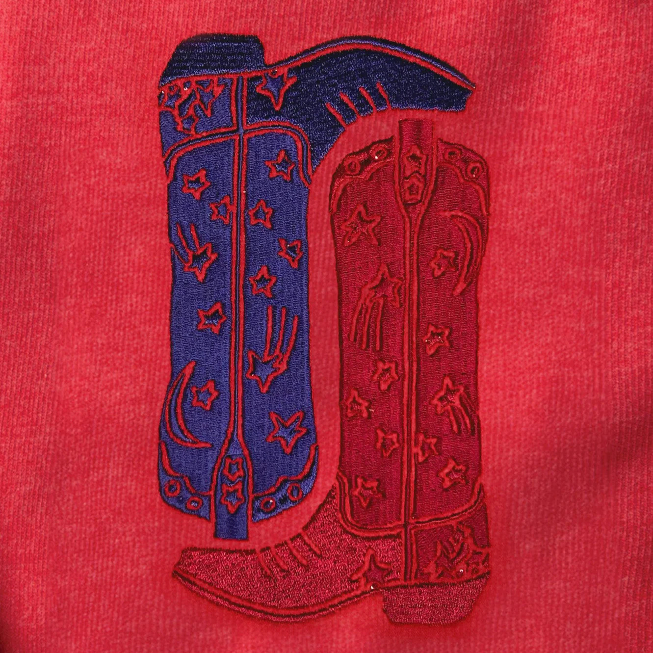 USA Boots Embroidered Crewneck Sweatshirt - Image 6