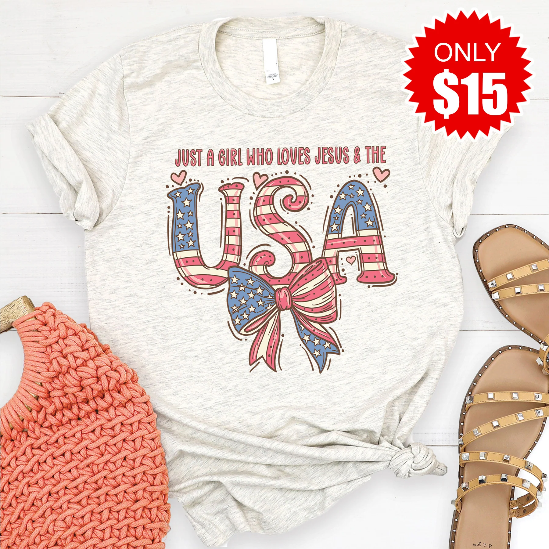 USA Bow Tee - 15