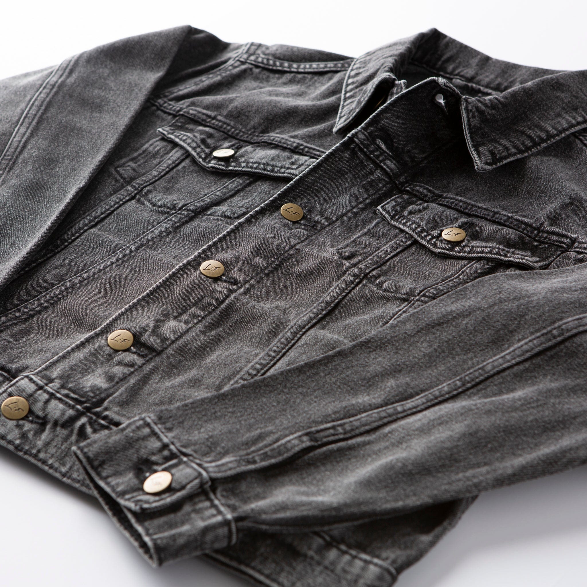 Vintage Washed Blessed Denim Jacket - Image 3