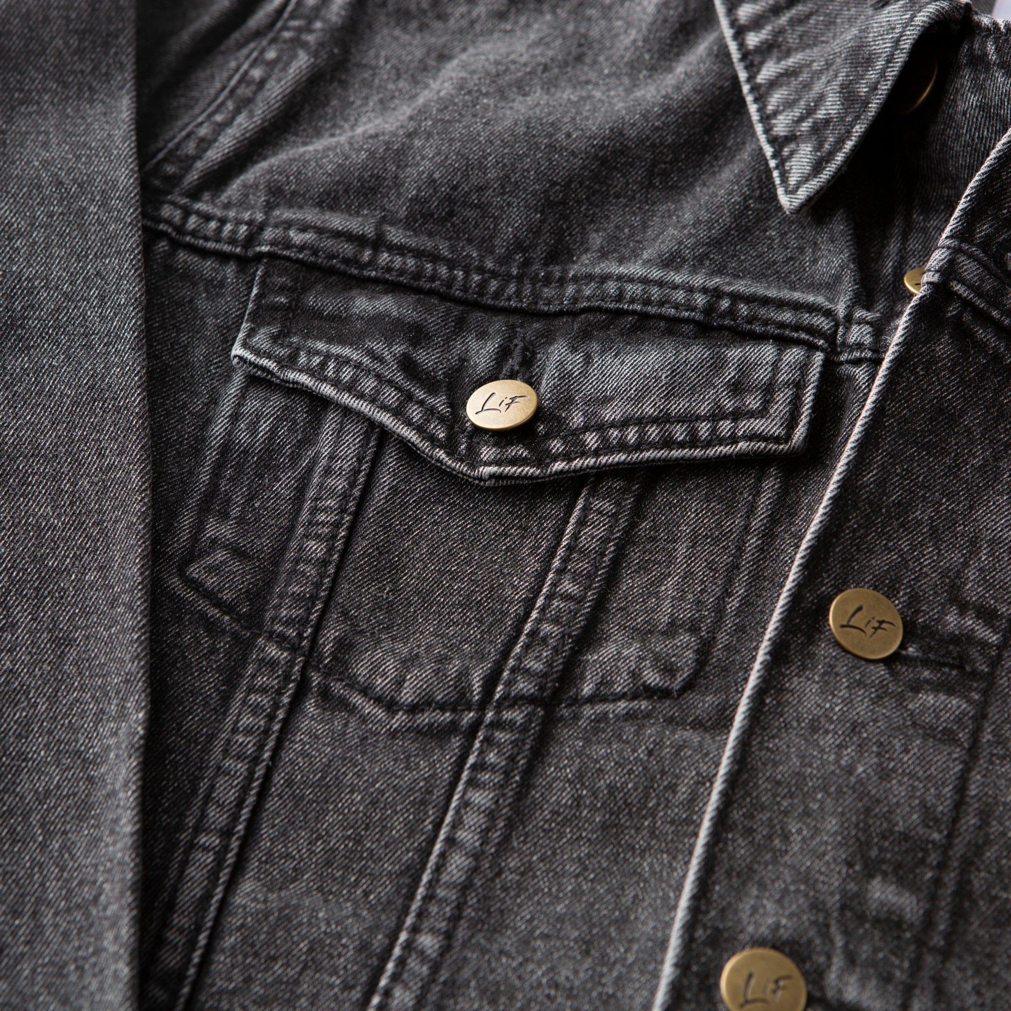 Vintage Washed Blessed Denim Jacket - Image 4
