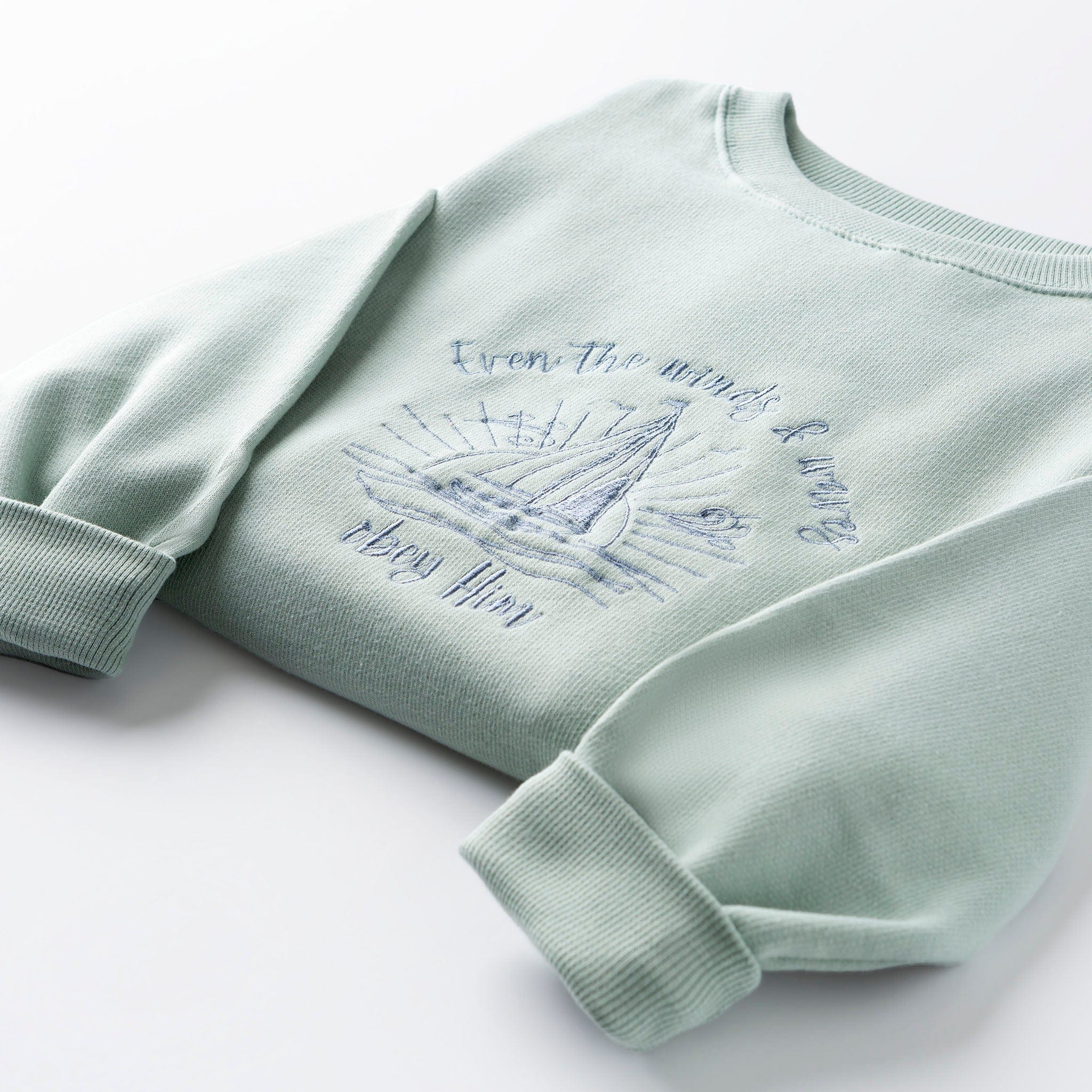 Embroidered Winds and Waves Sweatshirt - Image 2